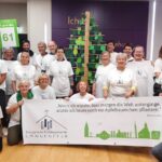 Teilnehmende des Festumzuges zum 75. Stadtjubiläum, Gruppenfoto