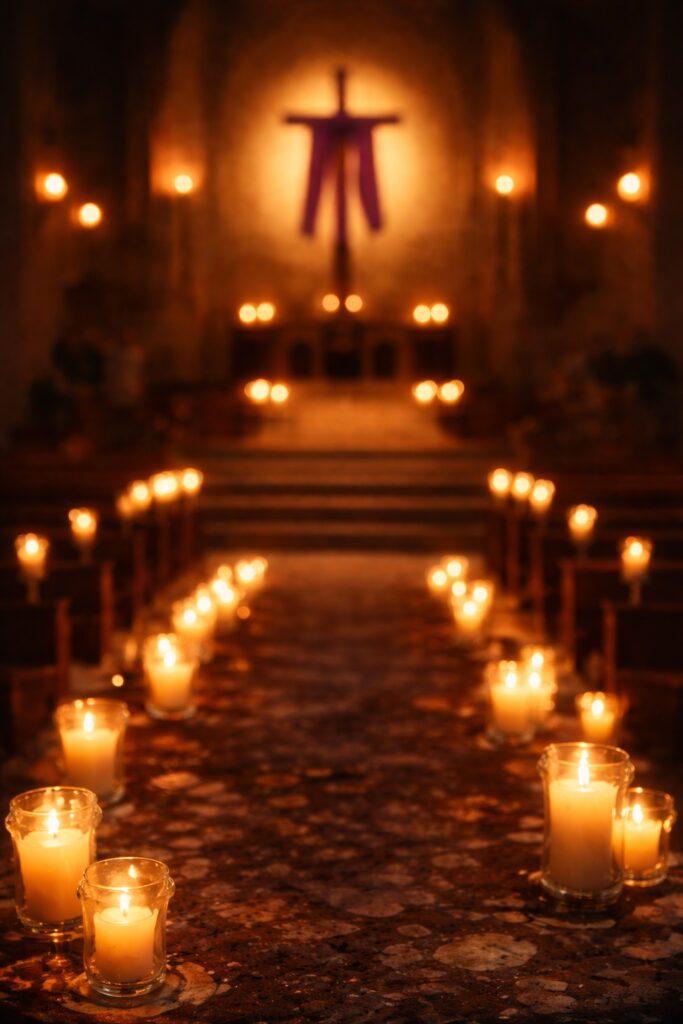 Kerzen in der Kirche