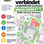 Offizelles Plakat zur Menschenketten-Demonstation am 12.09.2026 ab11 Uhr.